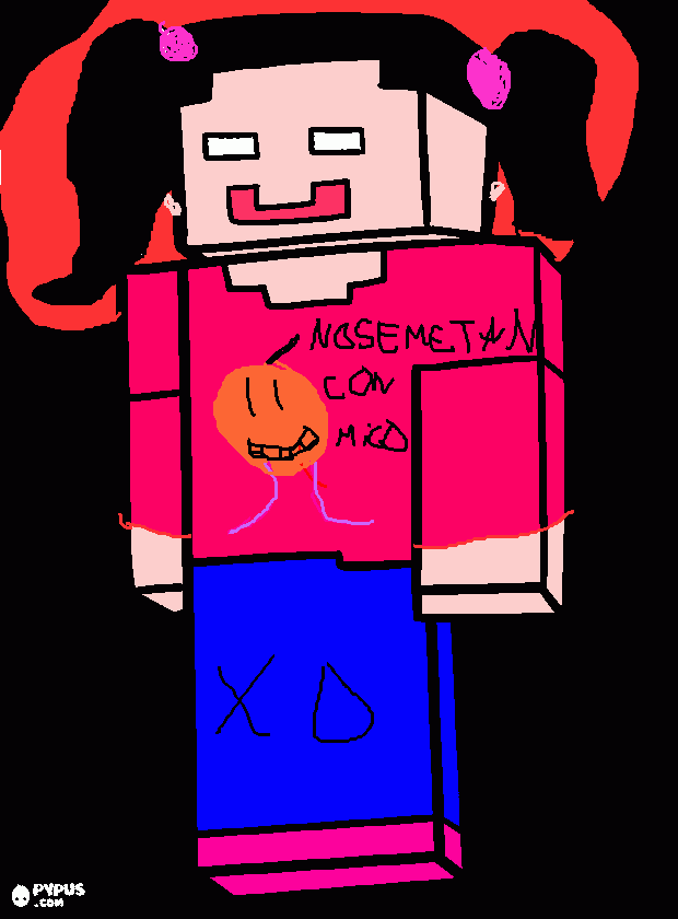 herobrina con mi estilo  para colorear