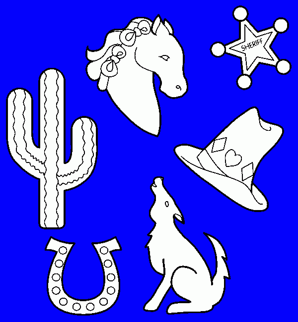 herradura para colorear
