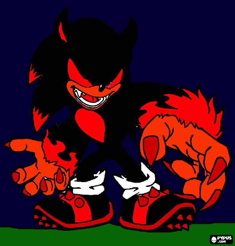 HEX the werehog para colorear