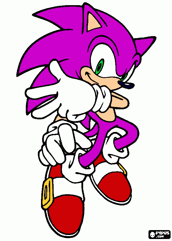 hijo de sonic para colorear