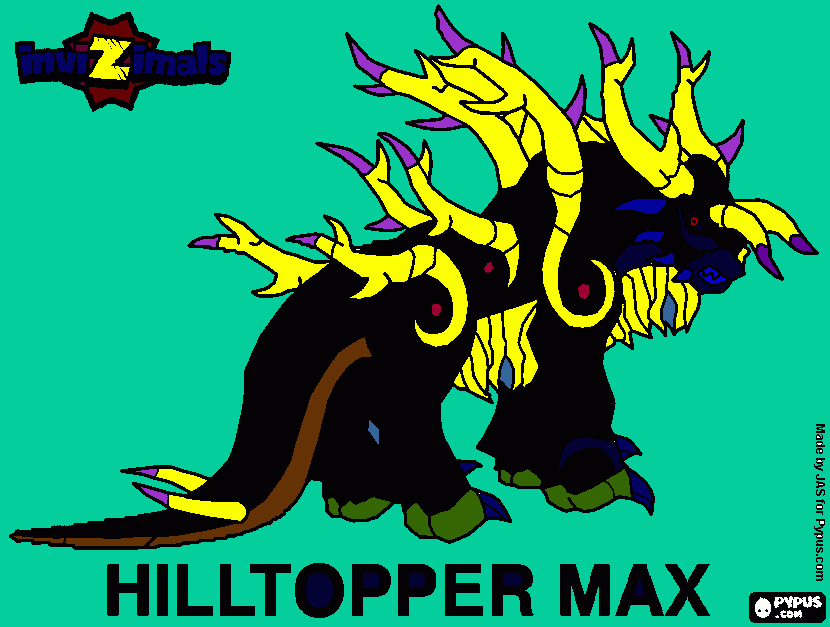 hilltopper max adrian para colorear