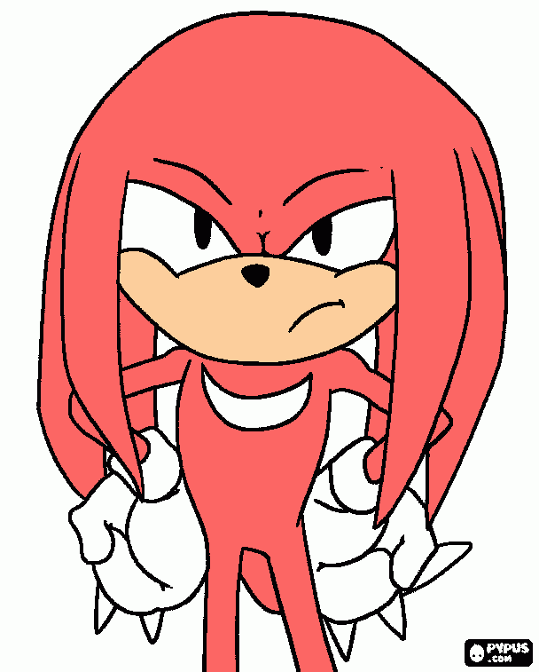 hiper knukles para colorear