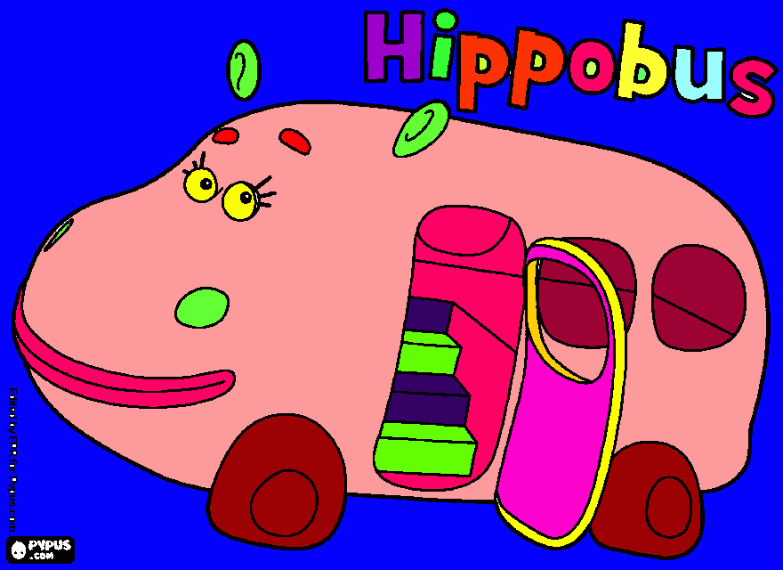 Hippobus para colorear