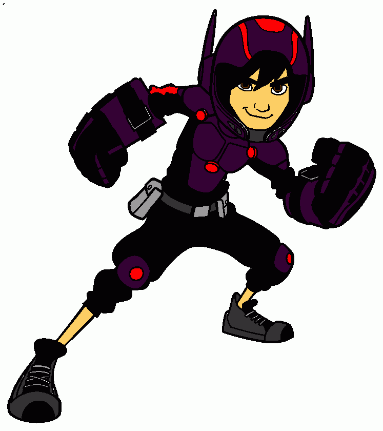 hiro con su super traje para colorear