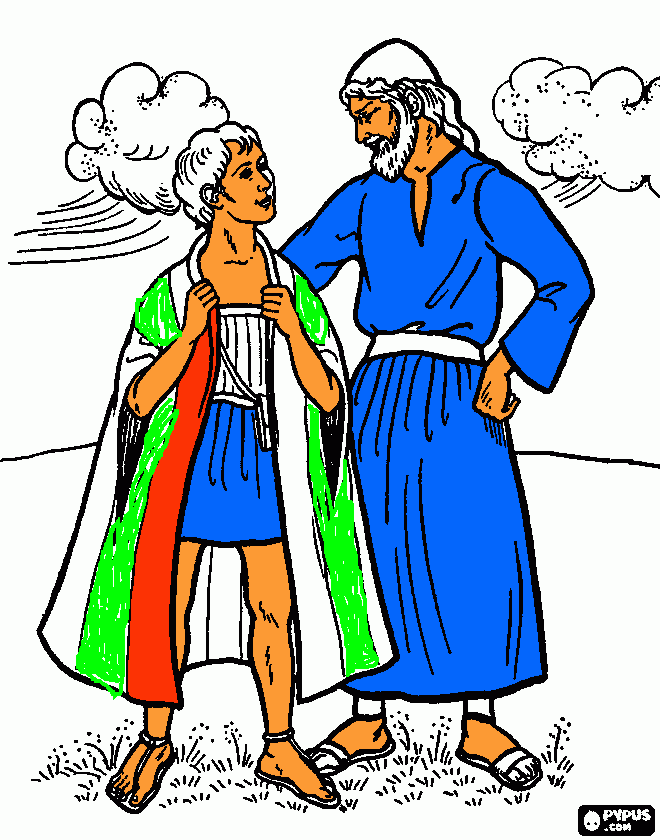historia de Jose para colorear