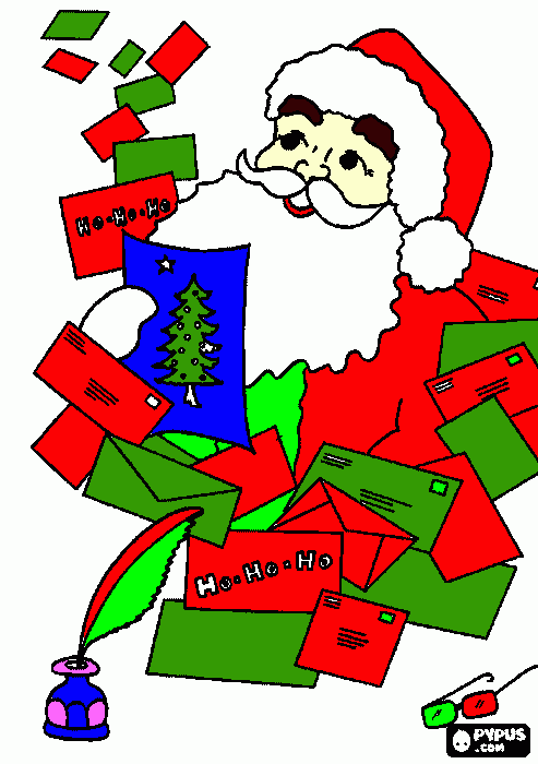 ho ho ho feliz navidad para colorear