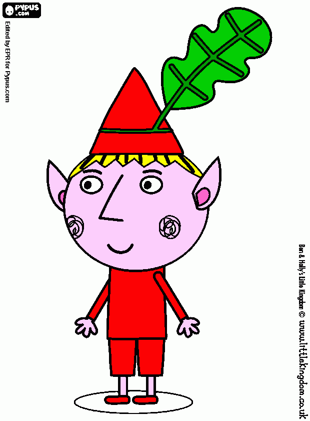 Hola Ben para colorear