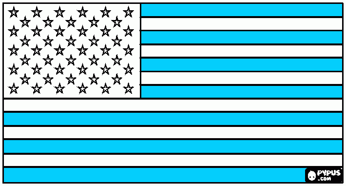 HOLA OBAMA CON VISA AMERICANA para colorear
