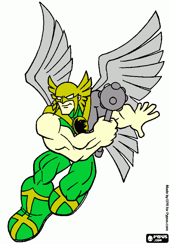 hombre alcon para colorear