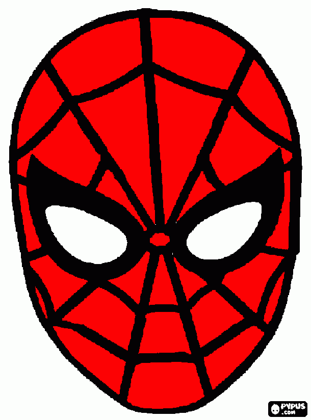 hombre araaa para colorear