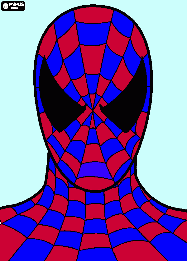 hombre araña por augusto para colorear