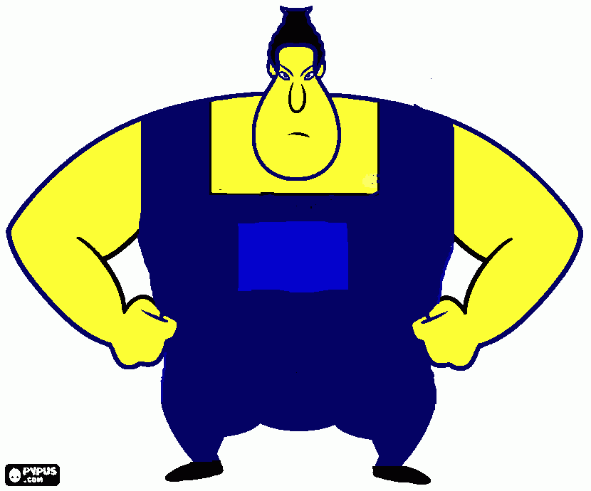 hombre minion para colorear