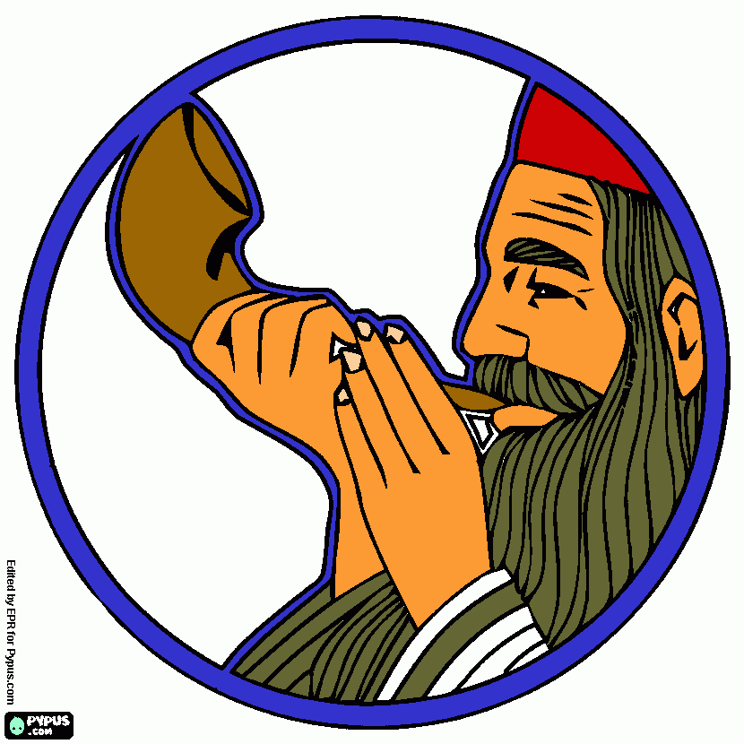 Hombre tocando para colorear