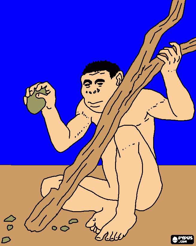 hombre trabajando para colorear