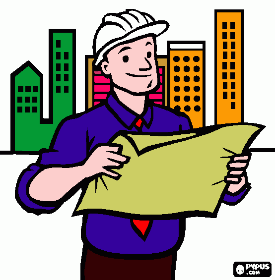 hombres trabajando para colorear