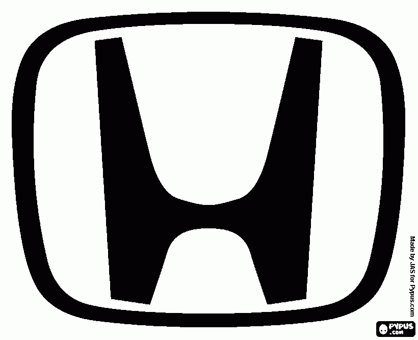 honda para colorear