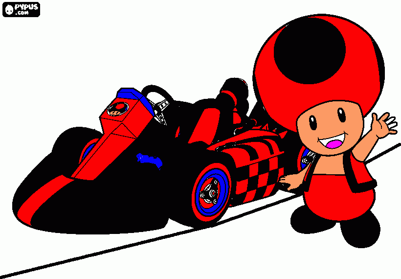 honguito para colorear