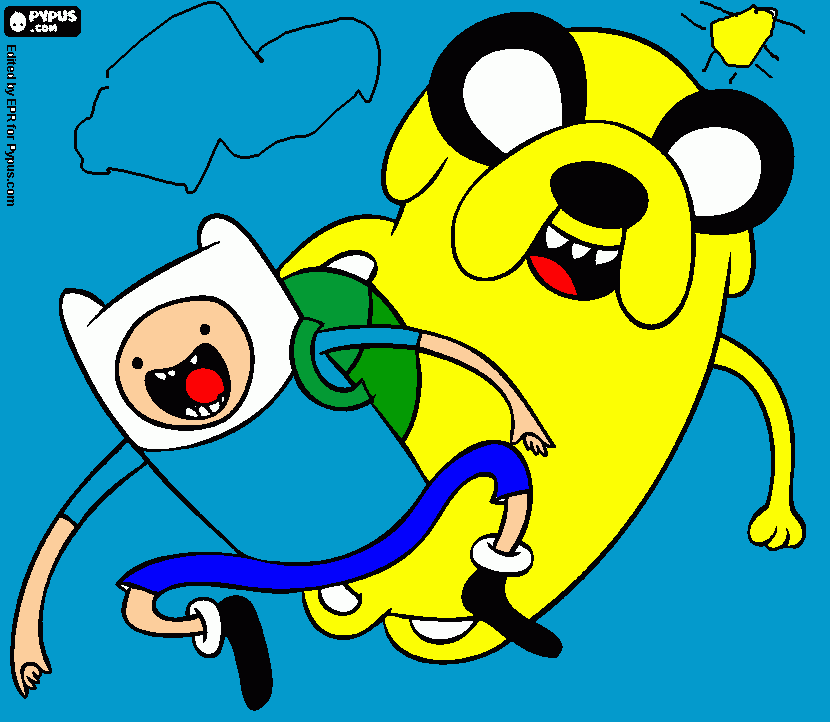 hooooooora de aventuras para colorear
