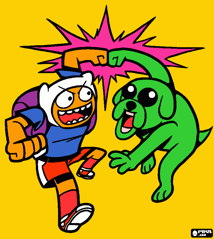 hora de aventuras 2 para colorear