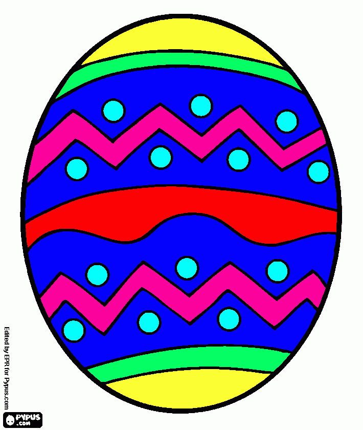huevo de pacua para colorear