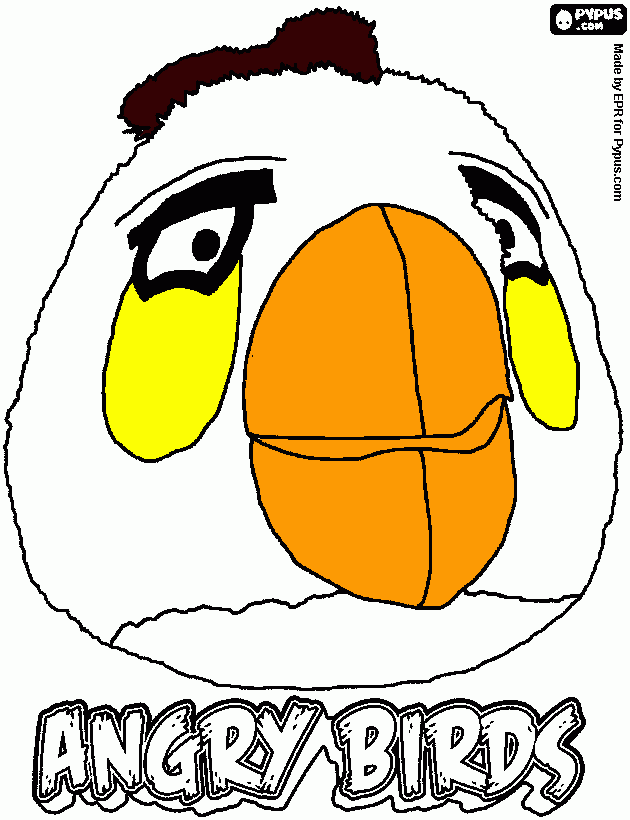 huevobird para colorear