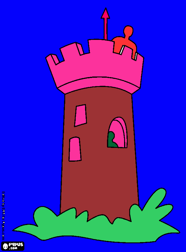 ibujar castillo  para colorear