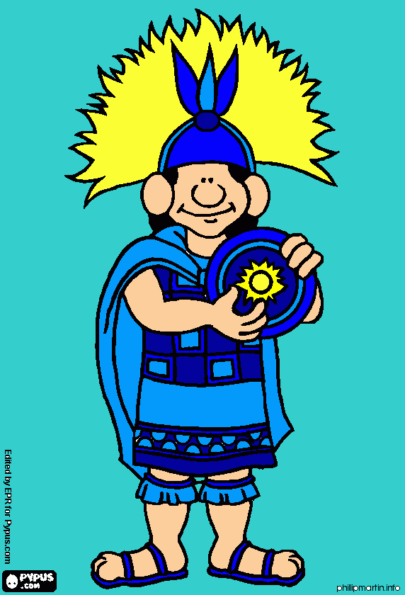 imperio incaico para colorear
