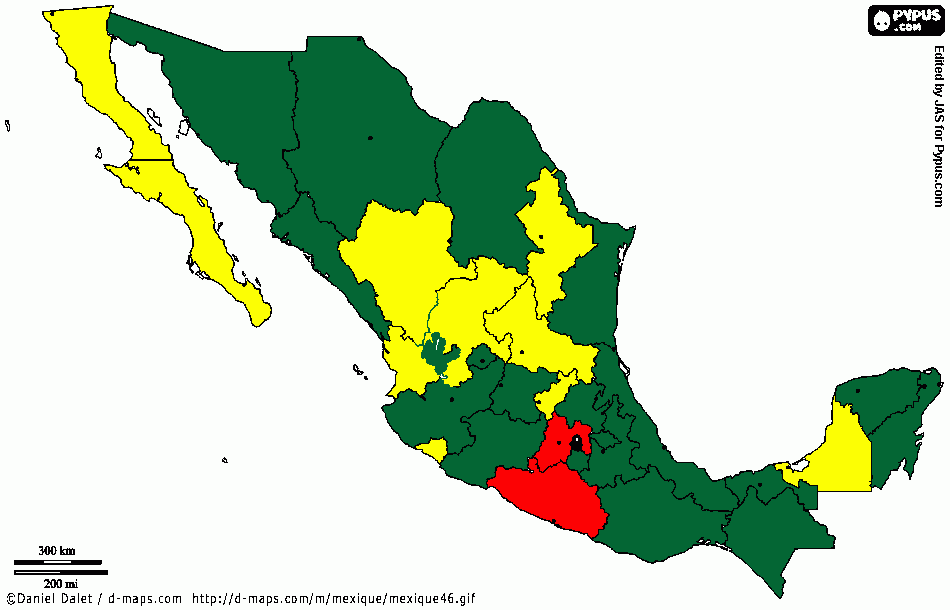 indice desempeño en México para colorear