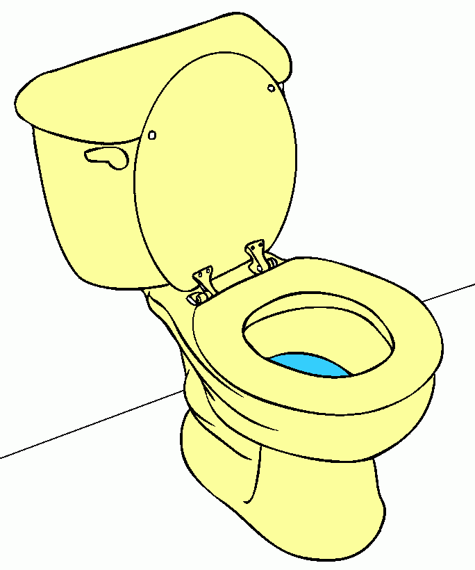 inodoro para colorear