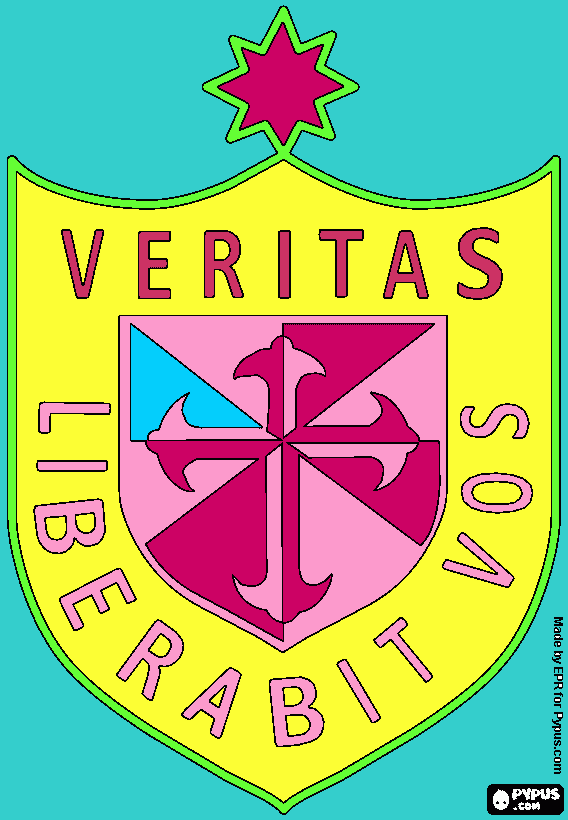insignia de USMP para colorear