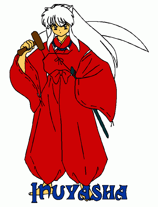inuyasha paint para colorear