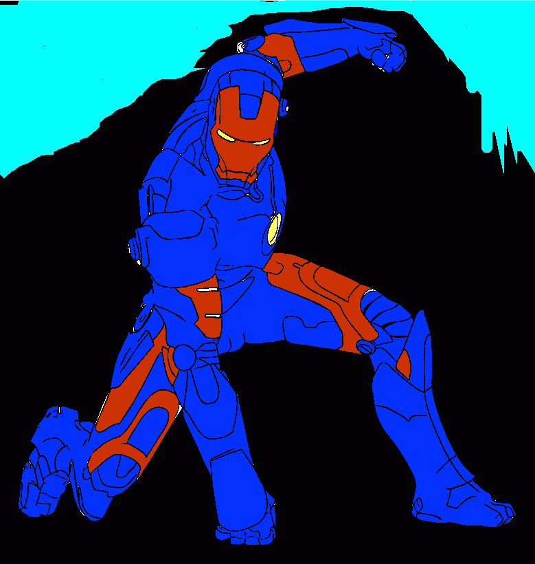 Iron man personalizado para colorear