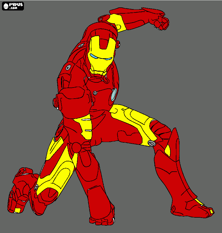 iron mna para colorear