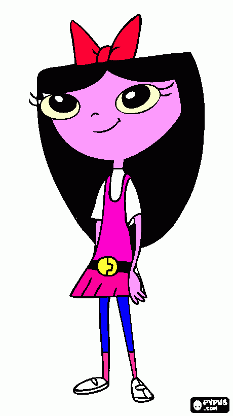 Isabella dibujo coloreado por Maria Paula para colorear