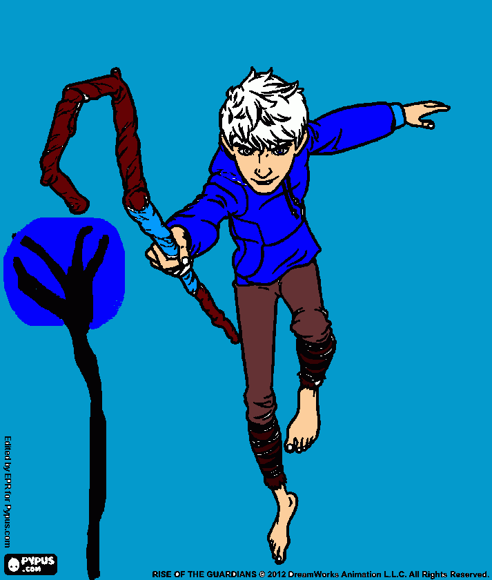 jack frost para colorear
