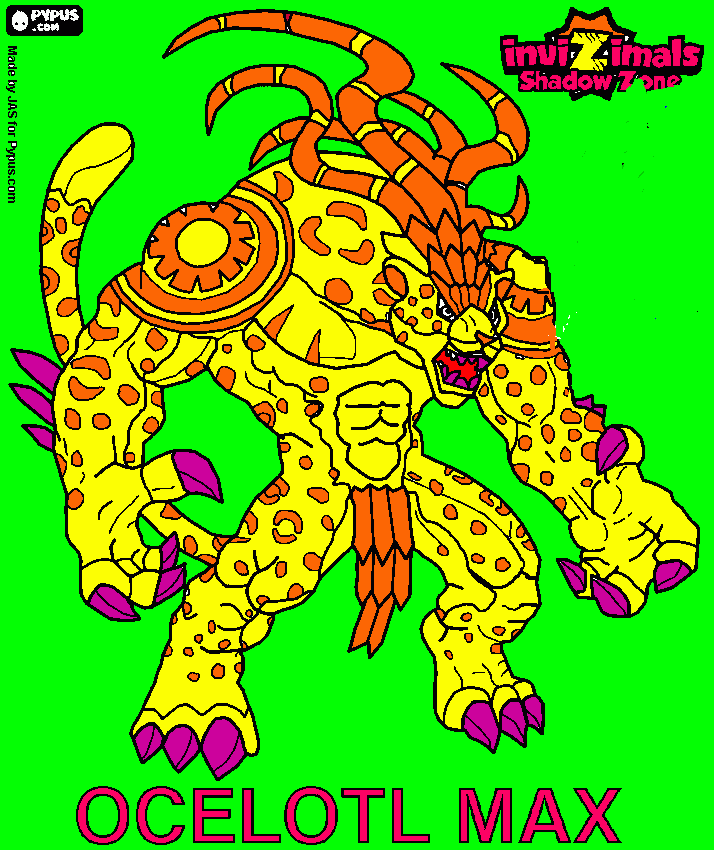 Jaguarete supremo para colorear