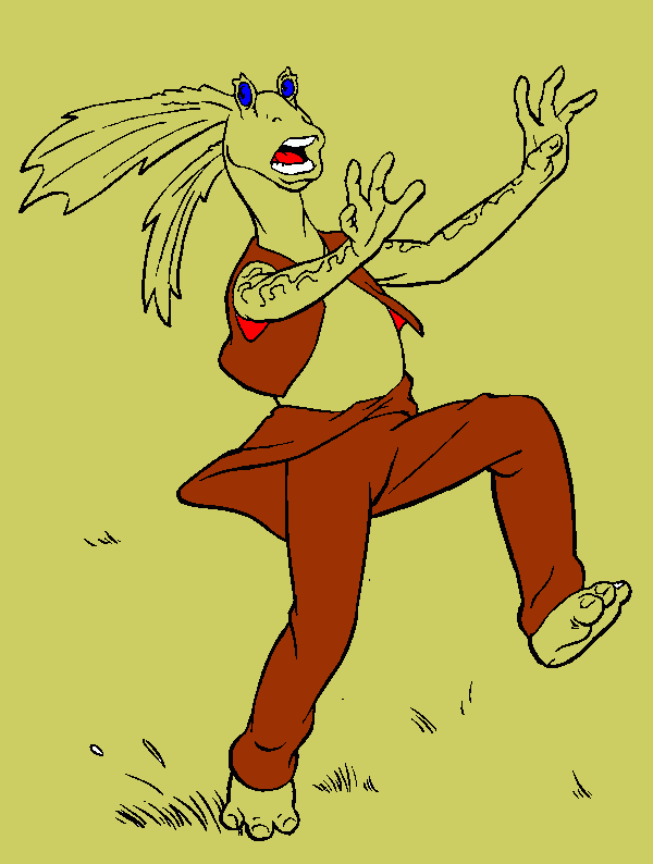 Jar-jar bincinks para colorear