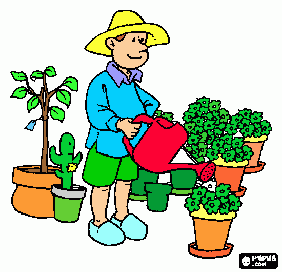 JARDINERO para colorear