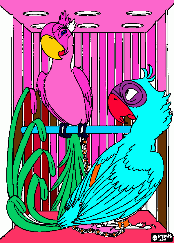 Jaula para colorear