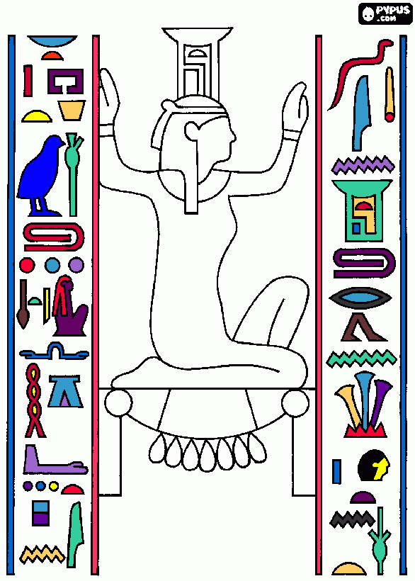 jeroglificos para colorear