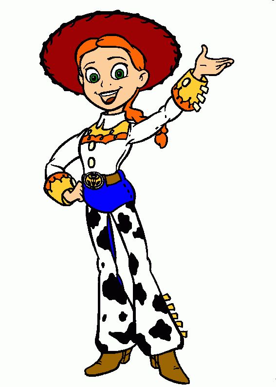 jessie la vaquerita para colorear