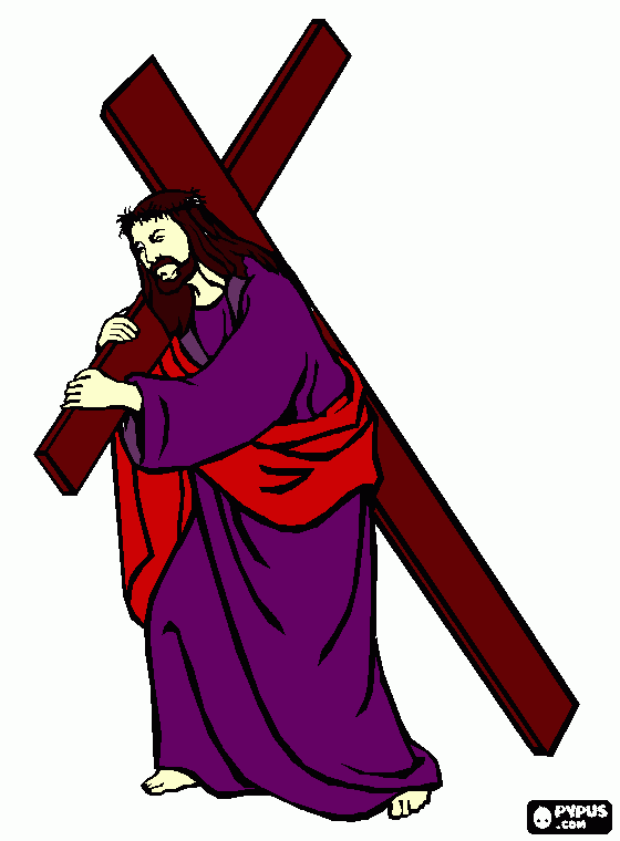 jesus de nasareno para colorear