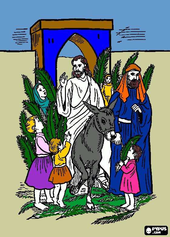 Jesus de nazareth para colorear