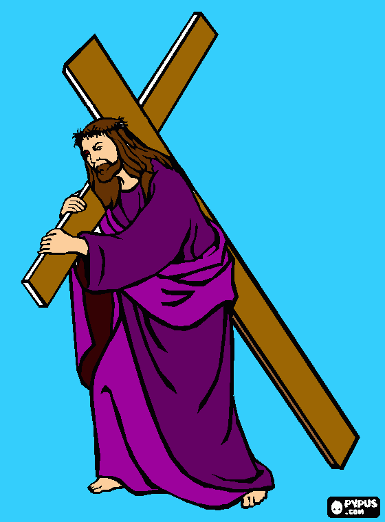 jesus te ama hijo para colorear