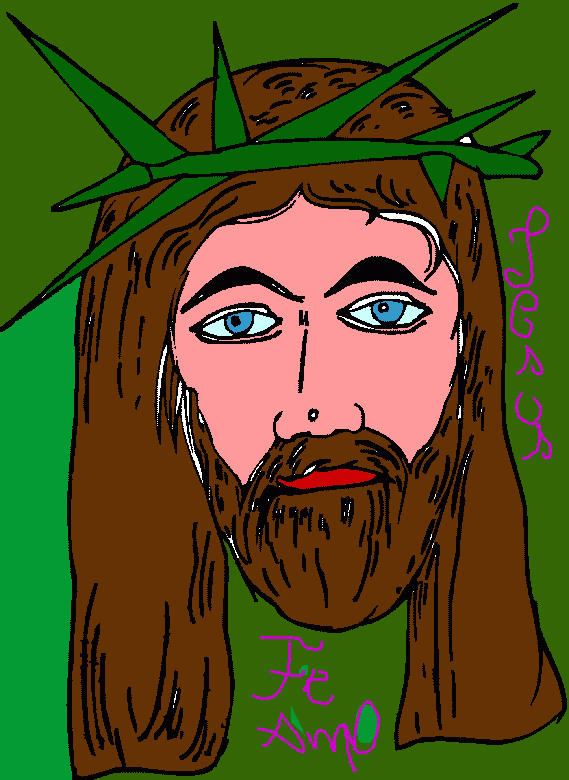 jesus te amo para colorear