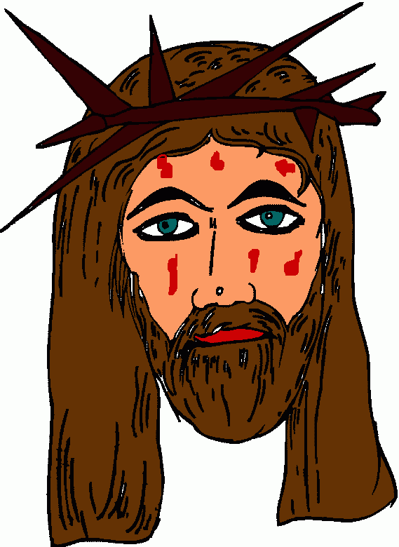 Jesus y su sacrificio de amor para colorear
