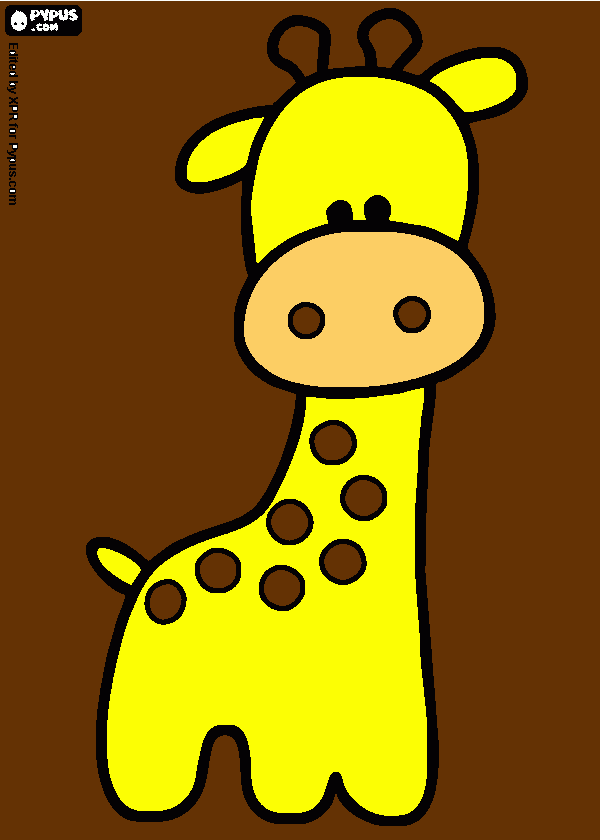 jirafa de peluche para colorear