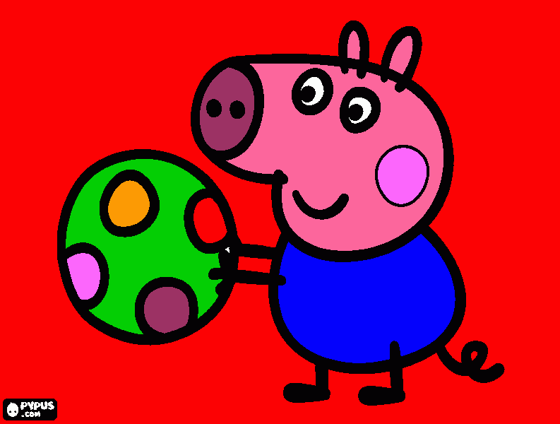 Jorge pintado por Ian para colorear