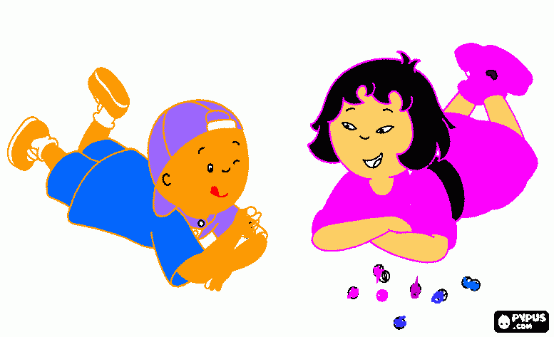 juego de canica para colorear