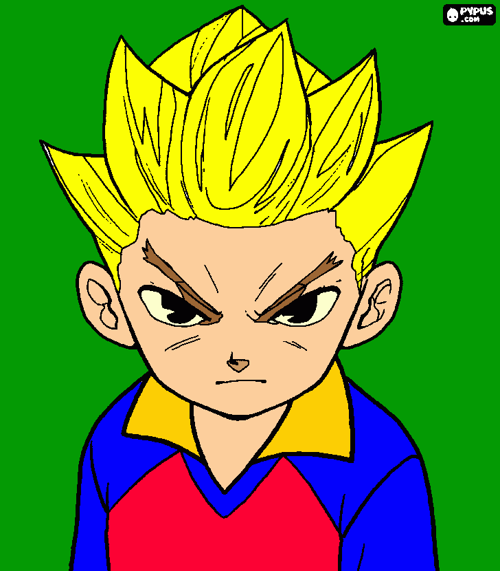 Jugador Axel Blaze para colorear